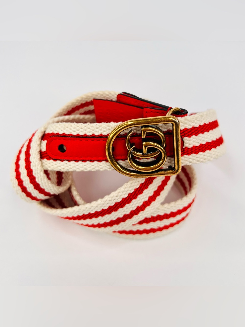 Gucci Double G Hirat Nautical Boating Braided Cotton Logo Belt 90 cm / 36 in - Picture 2 of 7